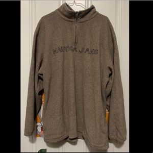 Nautica Jeans Embroidered Zipper Pullover